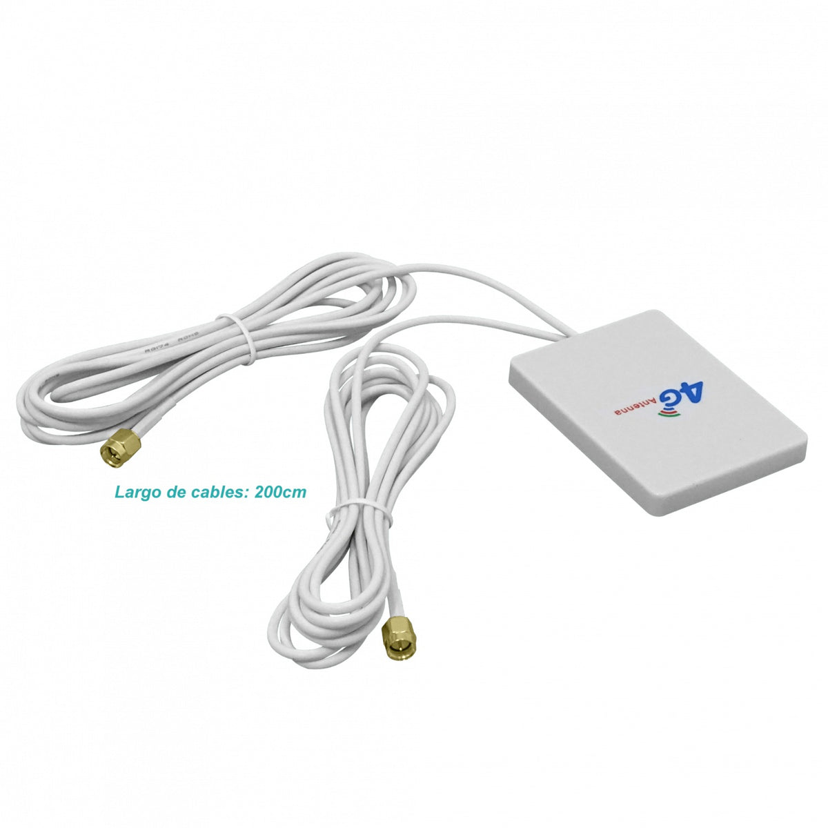 ANT-LTE-10 10dBi 791-2690MHz 0,8-2,7GHz 2x2 Antena 2-.SMA-M 2m-Cables 52x73mm