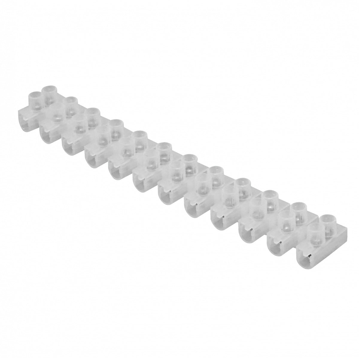 REGLETA-30A Bloque de Terminales de 30 Amperios 6mm² 12 Pares con Tornillos 380V 30A Máx. 160x20,5x15mm