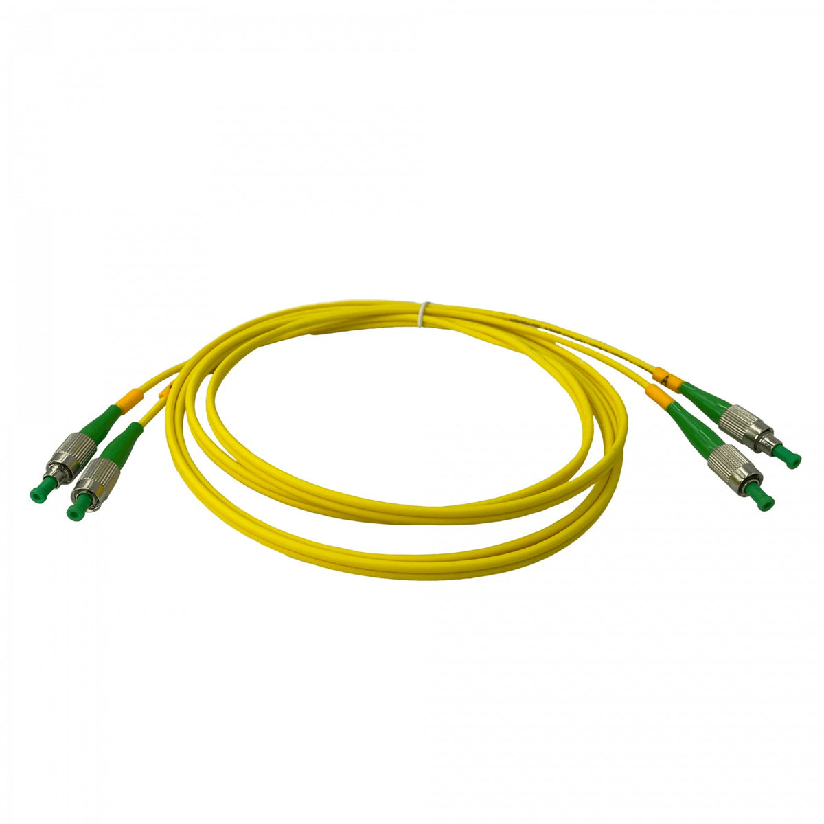 JFSHH2. 2 metros FC/APC a FC/APC Monomodo Dúplex Latiguillo de Fibra 9/125um 3mm