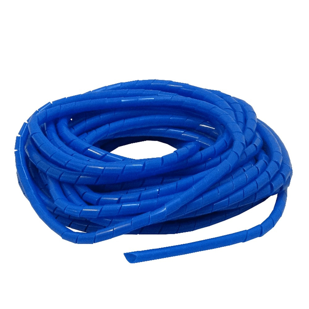KS-12A PE Azul 12 metros 12/15/0,85mm Enrollable Organizador Cables Espiral