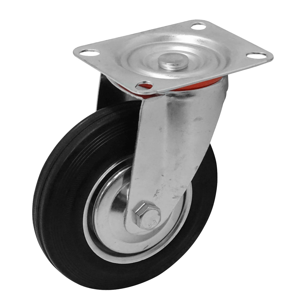 RUEDO-6 Rueda 6-pulgadas Rotatoria Negra Capacidad-150Kg 103x130x200