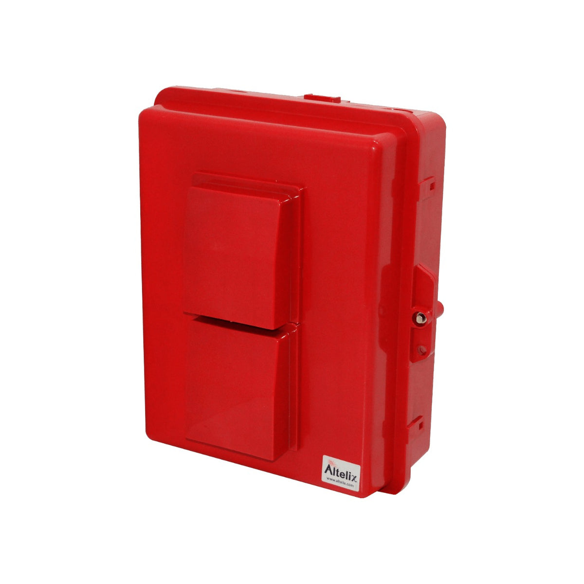 NP141105RV ALTELIX Con Ventilación Roja 355x280x127mm IP55 Gabinete para Exteriores NEMA3 PC+ABS