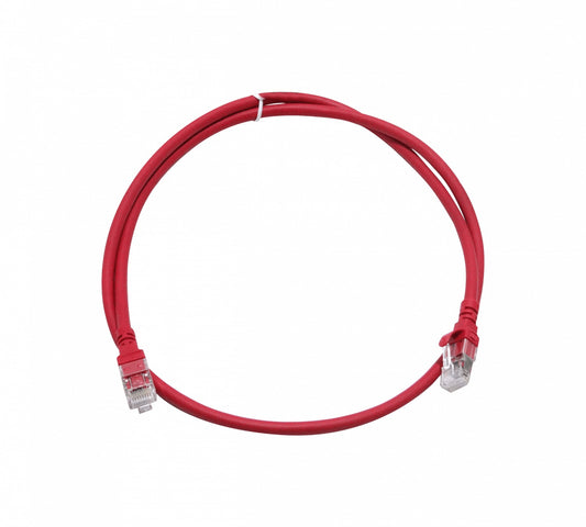 C6AR-10 LINKMADE Cable de Parcheo Multifilar Cat6a U/FTP Rojo LSZH de 1 metro Inyectado