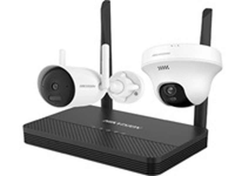 Hikvision KIT NVS WIFI 4CH + 1 Bullet 2MP + 1 Turret 3MP Exterior