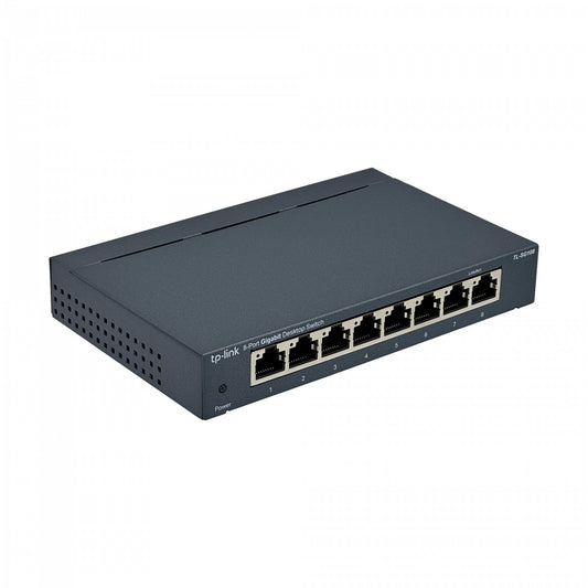 TL-SG108S. TP-LINK estructura metálica 8 puertos Gigabit conmutador sin administración sin montaje bastidor tamaño reducido