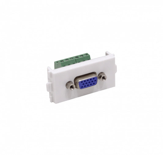 FQVR Módulo VGA DB15-Hembra-Tira-10p DE-15/HH HD15-3-Hileras para FQ1-FQ2-FQ3