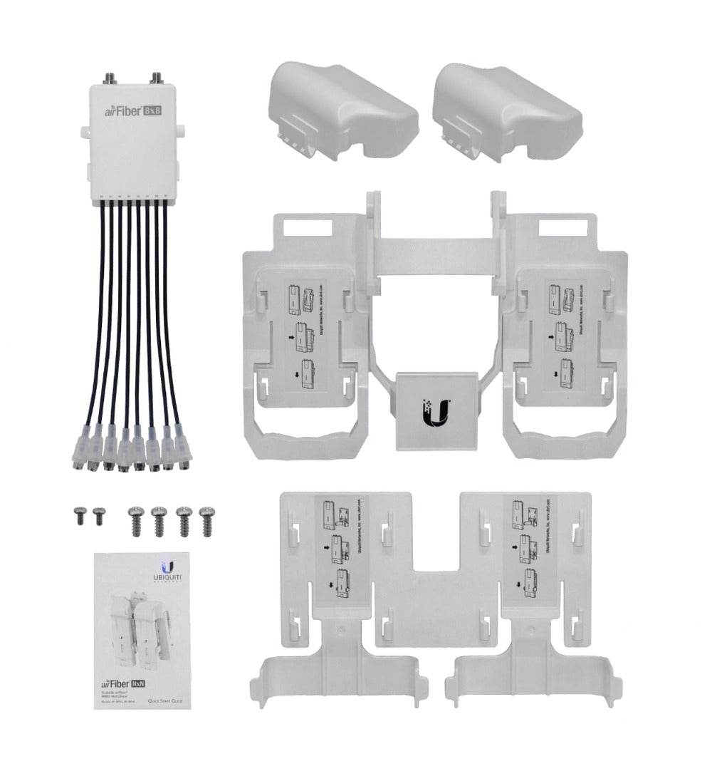 AF-MPX8. Interfaz de usuario multiplexor para 4xAirFiber-5X 8-RPSMA-M 2-RPSMA-H requiere antena parabólica AFMPX8. UBIQUITI