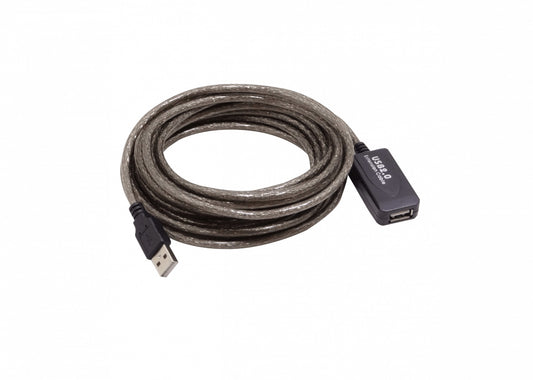 UEX-5 Cable Alargador USB2.0 5 metros A-Macho A-Hembra AM-AH Extensor Activo 500cm