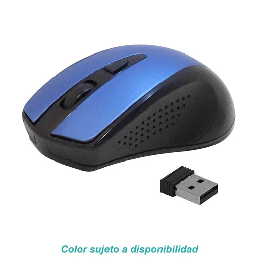 XTM-315 XTECH Ratón Inalámbrico USB, 2.4GHz, 4 Botones, Incluye 2 Pilas AAA, Color Azul o Gris
