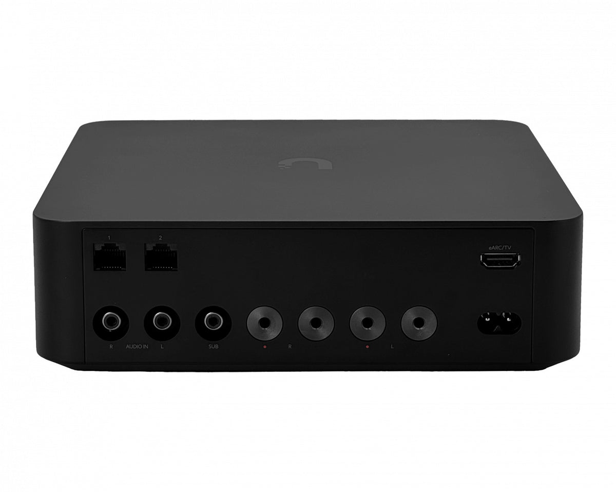 UPL-AMP-B. Interfaz de usuario Negro 3-RCA 4-ConectorBanana 2-1000 1-eARC Amplificador de Sonido UPL-AMP-B-EU UBIQUITI