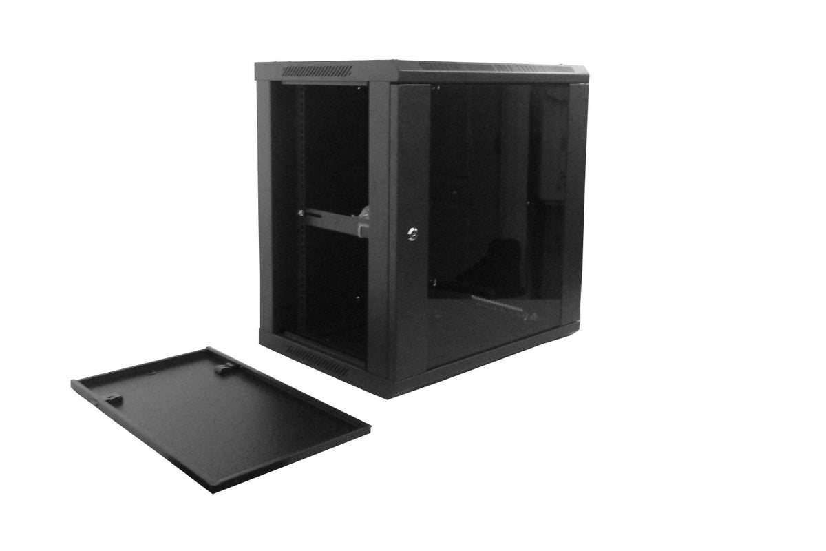 RK12-4L LINKMADE 45cm-Fondo 12U Armario Rack Mural Negro inc/M6-4KIT/2U