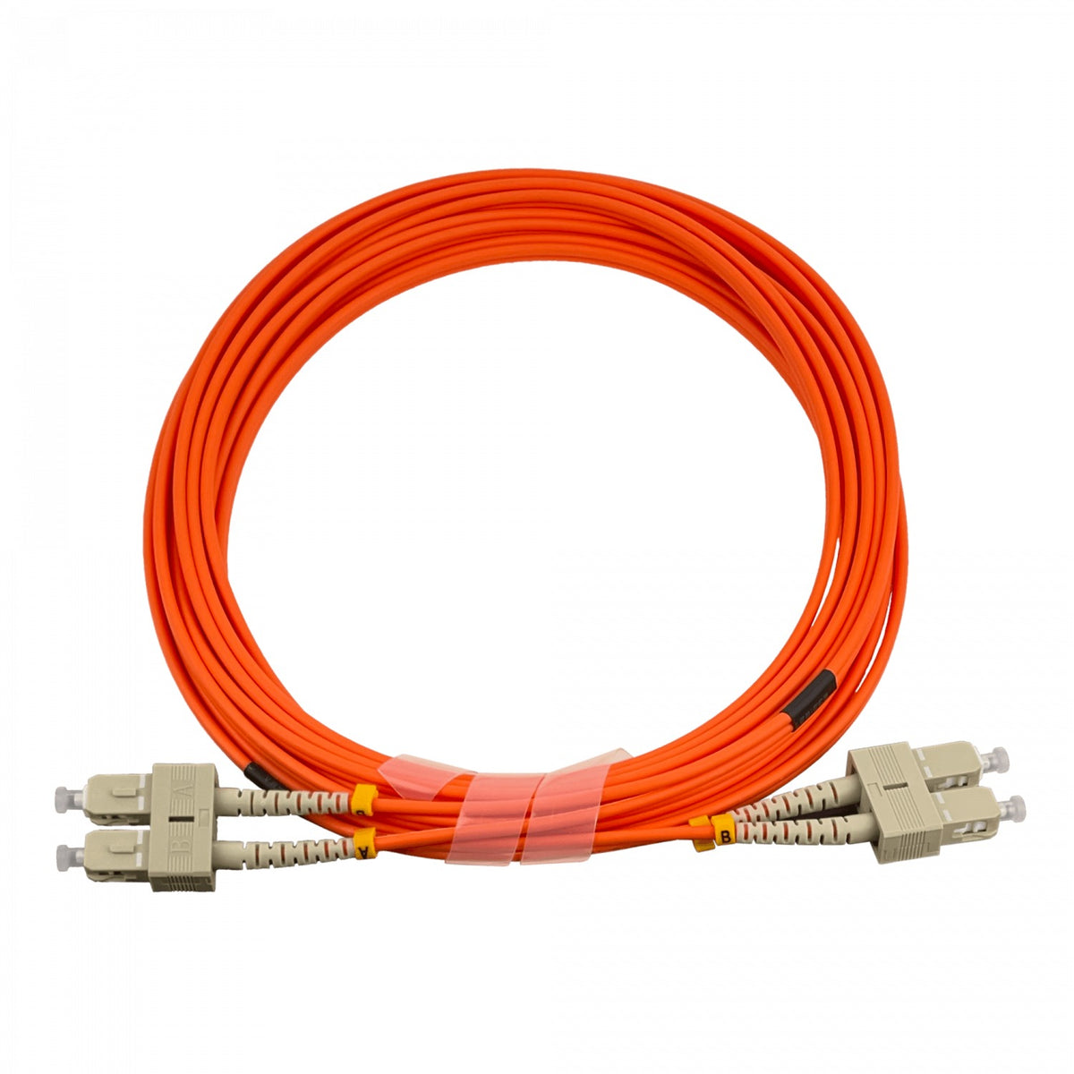 JFMCC5 Cable de fibra óptica dúplex SC-SC OM1 Multimodo MM de 5 metros, 62.5/125µm, cubierta LSZH de 3mm