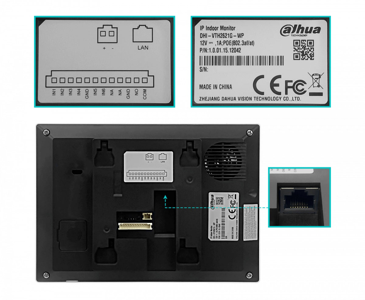 KTW02. DAHUA Kit de Portero IP Control de Acceso y Alarma DHI-KTW02
