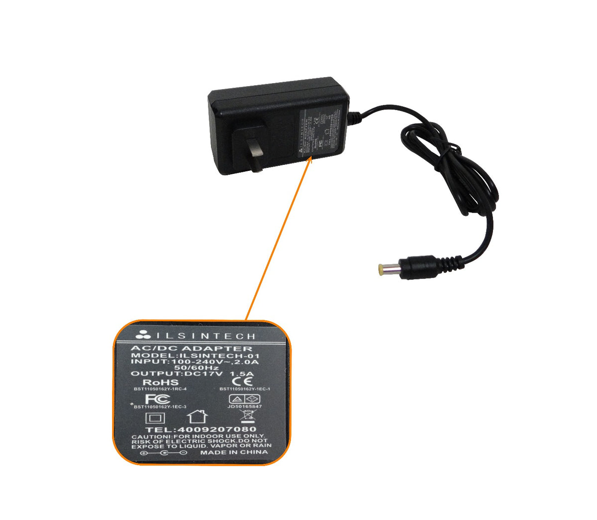 F-KF. Fuente de alimentación de repuesto para KF4A-7IN1, salida 17 VCC y 1,5 A, requiere Adaptamechin