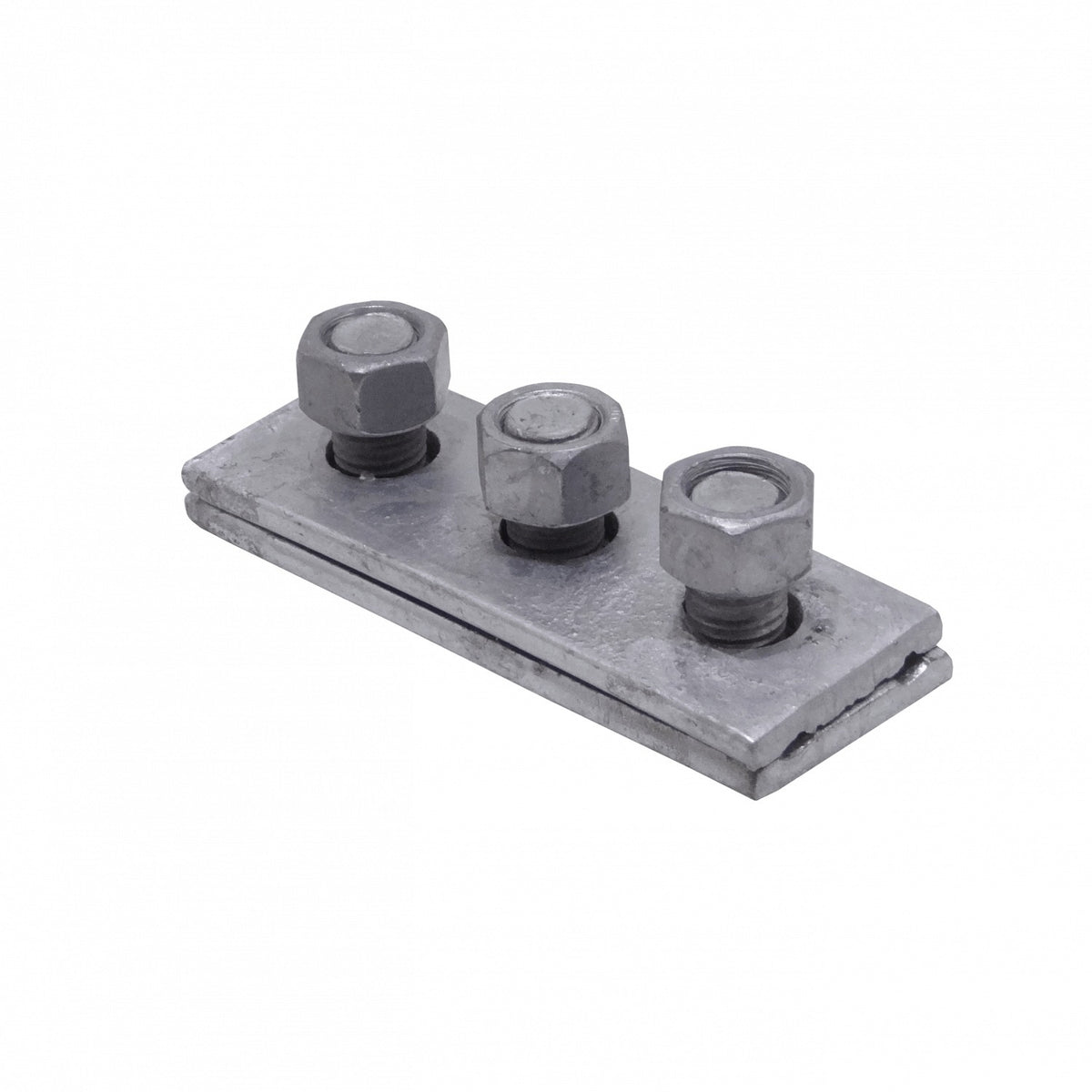 KTL0032 Abrazadera Fijación 3 Tornillos 5/8T/VTRC 125x46x6x15mm para Montaje en Poste