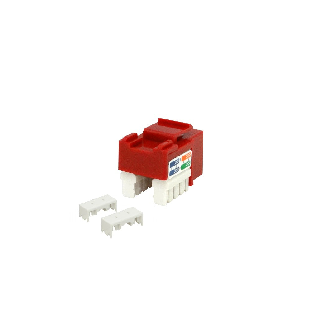 KP5RL LINKMADE Rojo Cat5E U/UTP Insertable Keystone Conector Hembra RJ45