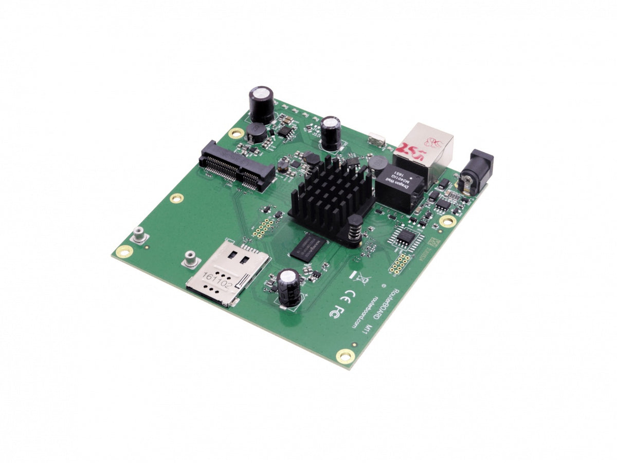 M11G MIKROTIK 1-MiniPCIe 1-Gigabit SIMCard 2x800MHz 256mb L4 105x110mm 10-30V