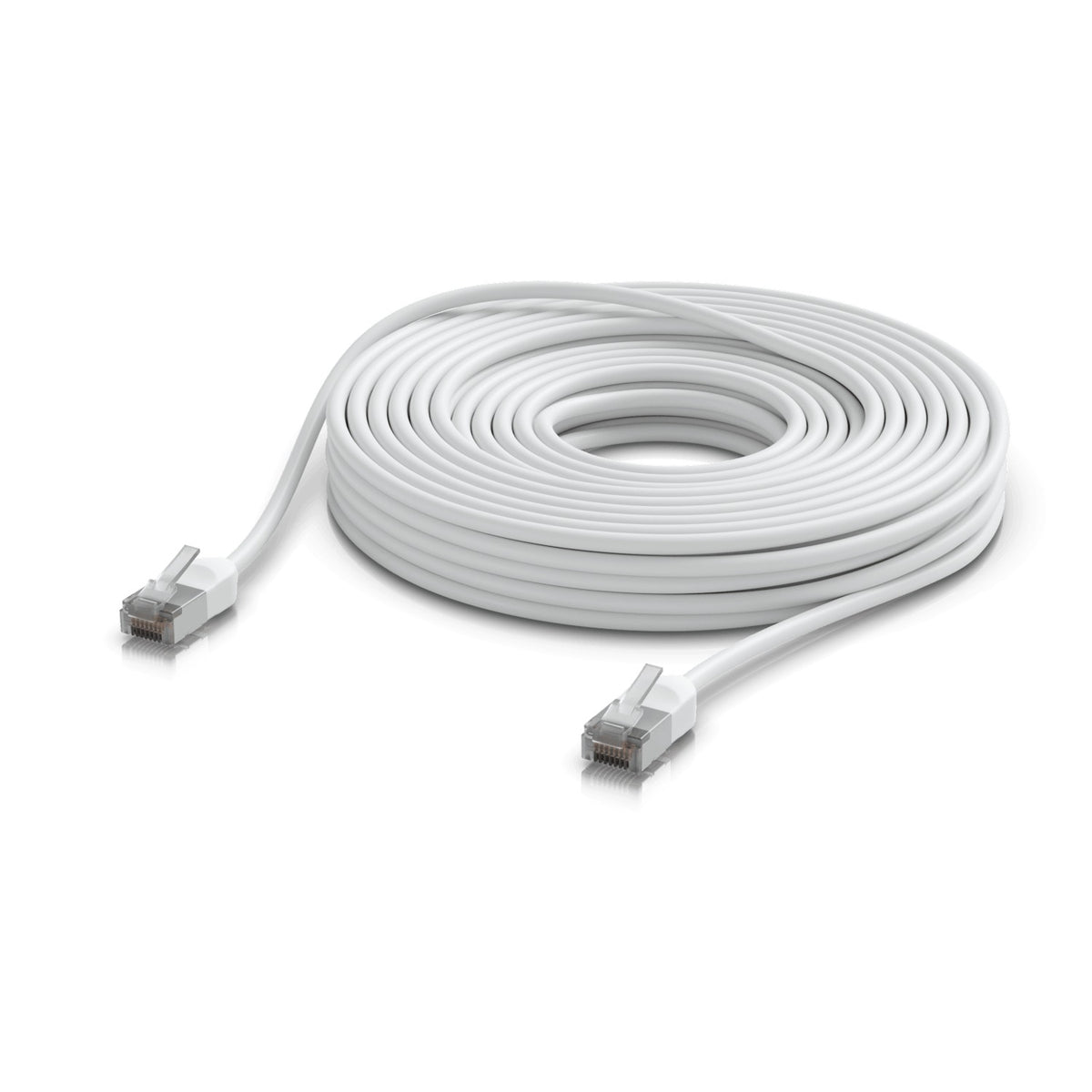 WOPA-15. UI 15 metros Blanco Cat6A F/UTP Cable para Exterior TPE 10GbE PoE+++ UACC-CABLE-PATCH-OUTDOOR-C6A-15M-W UBIQUITI