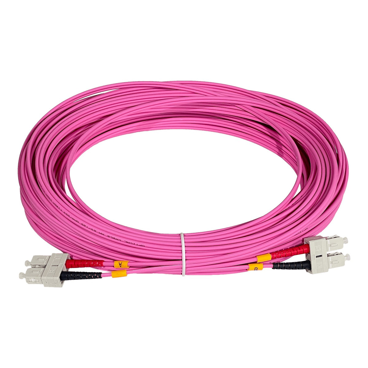 JF4CC25 LSZH m25t SC-SC OM4 MultiModo MM Duplex Jumper Fibra 50/125um 3mm