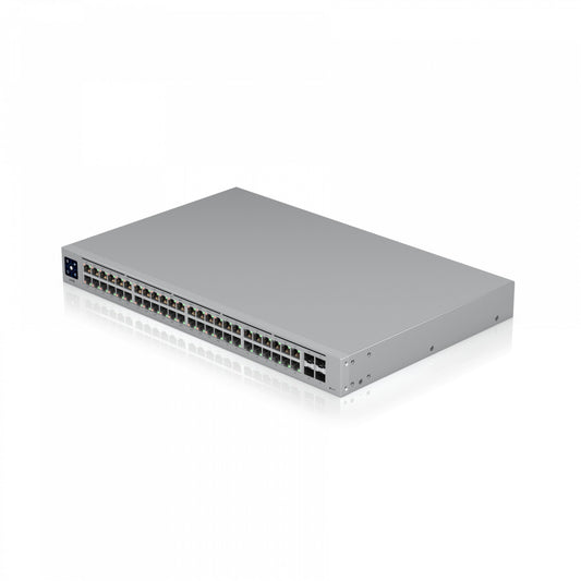 USW-48-POE. UI conmutador 195 W totales, 48 puertos 1000 (32 PoE 48af/52at), 4 SFP, requiere UniFi USW-48-POE-EU UBIQUITI