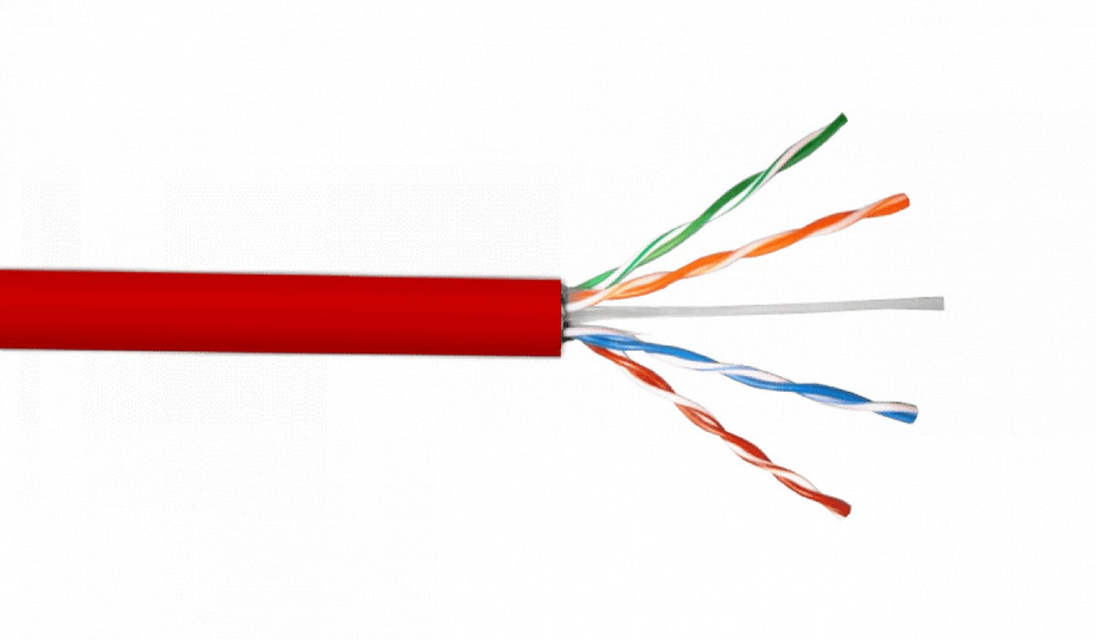 CBP-MR3 LINKCHIP Cable de Red UTP Cat5e Interior Multifilar 24AWG Cobre 305 metros Color Rojo