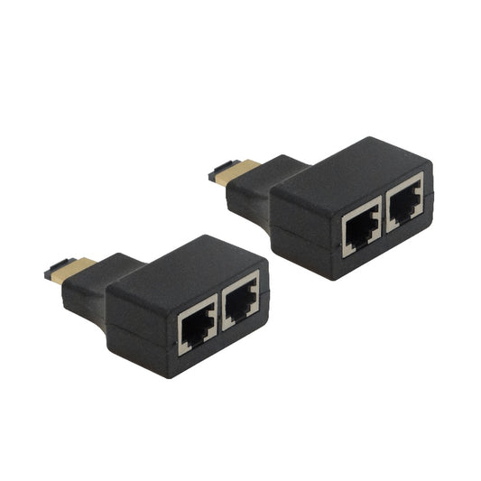 HDMI-30U Alargador Sin Amplificación HDMI 2-Cables-UTP CAT5E Hasta 30 Metros RJ45