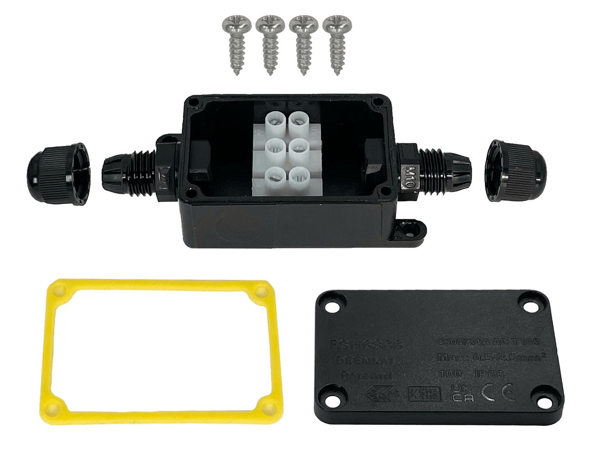 CP-IP66 Caja de conexiones copla 24A 450V AWG24-10 IP66 3x0,5-2,5mm2