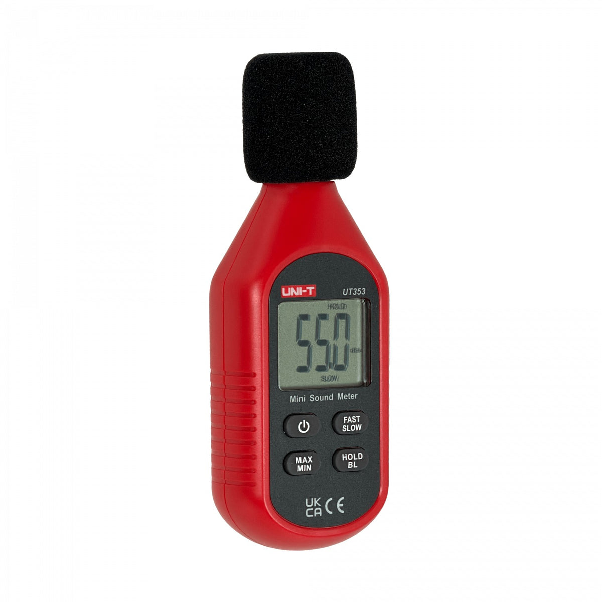 UT-353 UNI-T Sonómetro digital 30-130dB precisión ±1,5dB pantalla LCD incluye 3 pilas AAA UT353