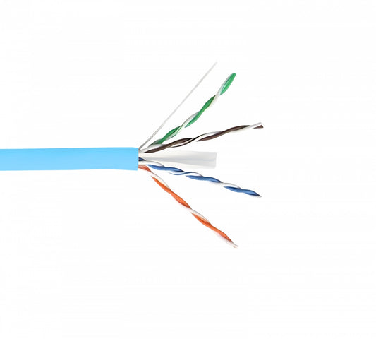 CBLL-UA LINKMADE LSZH Azul CAT6 UTP 300 metros Conductor sólido de cobre Bobina de cable fabricada en Taiwán