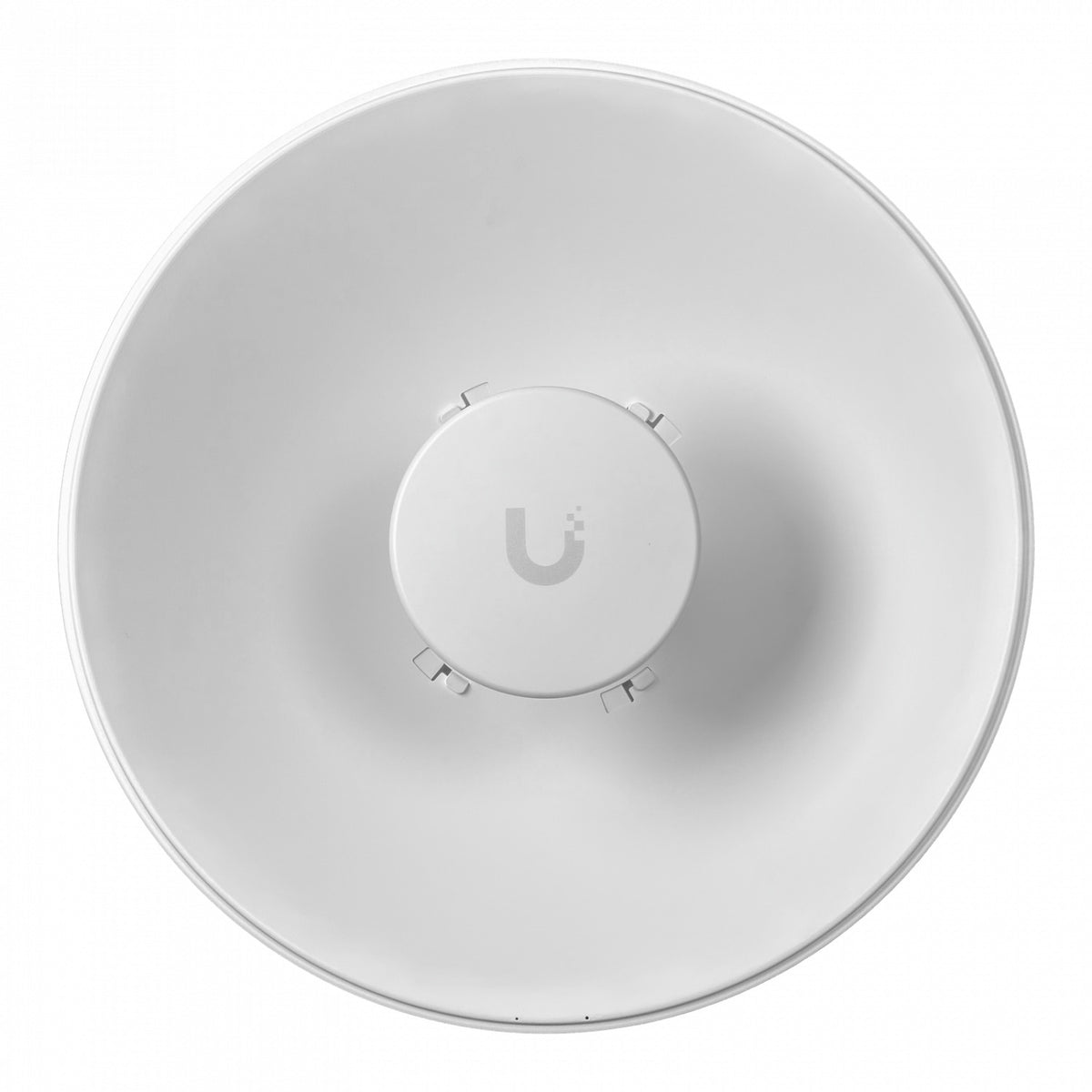 UISP-DISH-MINI. Antena parabólica UI de 26 dBi, 42 cm, banda 5,15–6,87 GHz, apertura 6x8°, para 5 GHz y 6 GHz, IPX6 UBIQUITI