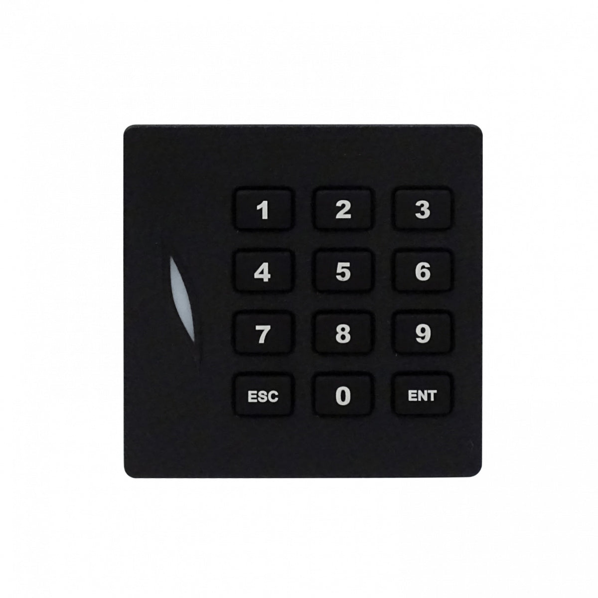 KR102E-LIQ ZK Lector RFID USADO 86x86mm Panel táctil req/6-14VDC 6-pin Emisor sonoro 12-Tecl
