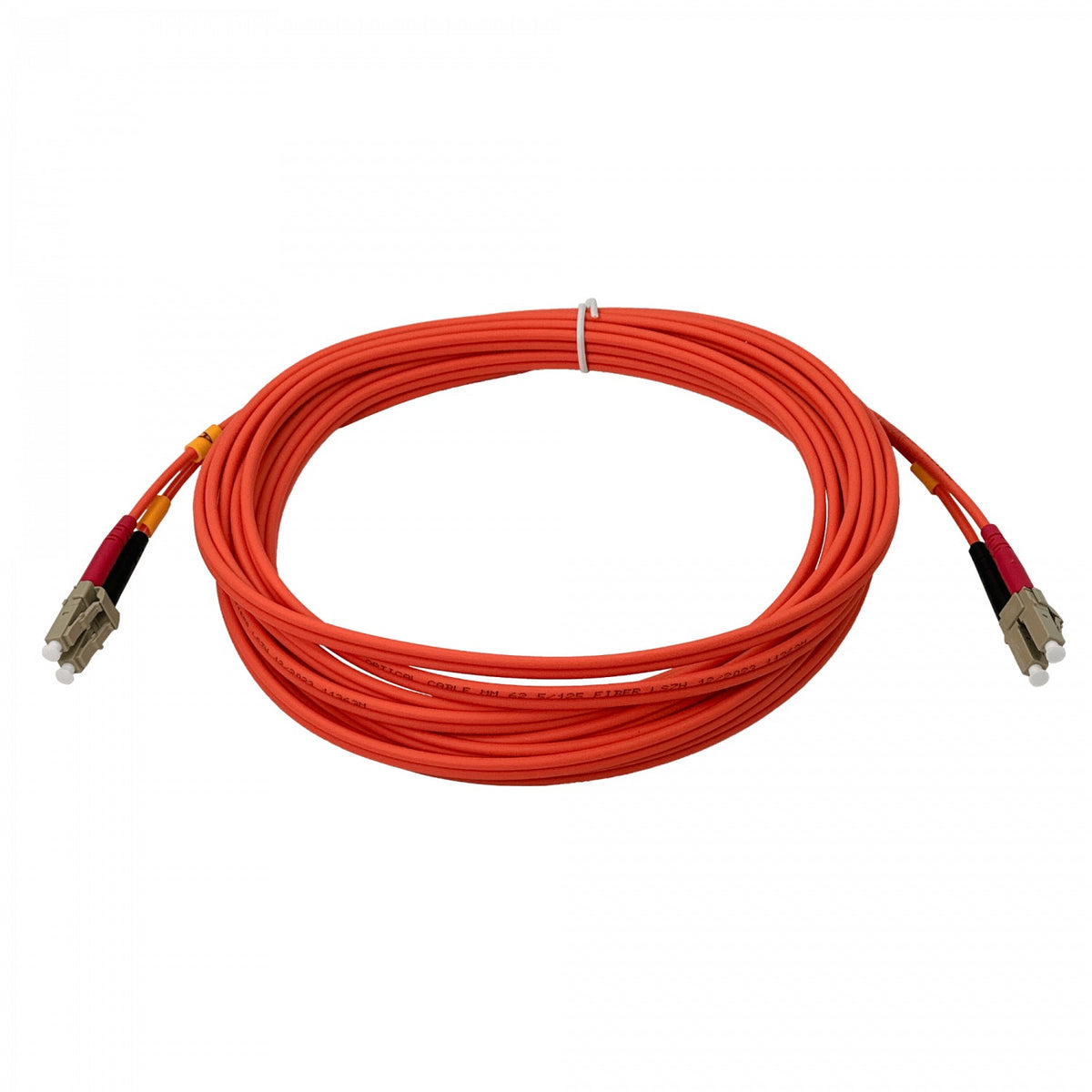 JFMLL5 Cable jumper de fibra óptica dúplex multimodo OM1 LC-LC de 5 metros, núcleo/revestimiento 62.5/125µm con cubierta LSZH