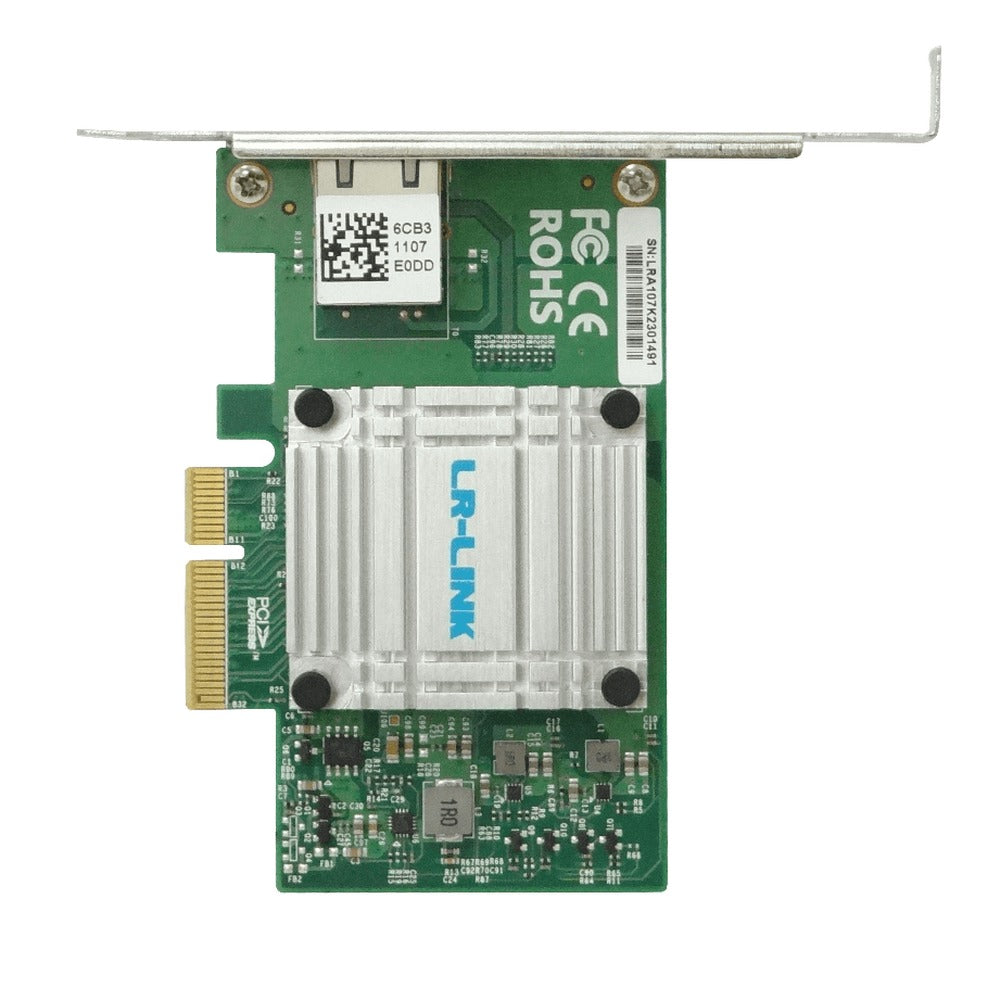 PCIE-10G LRLINK 1-10G-RJ45 PCIe-x4 Adaptador de Red para Servidor 10gbps LREC6880BT AQC107