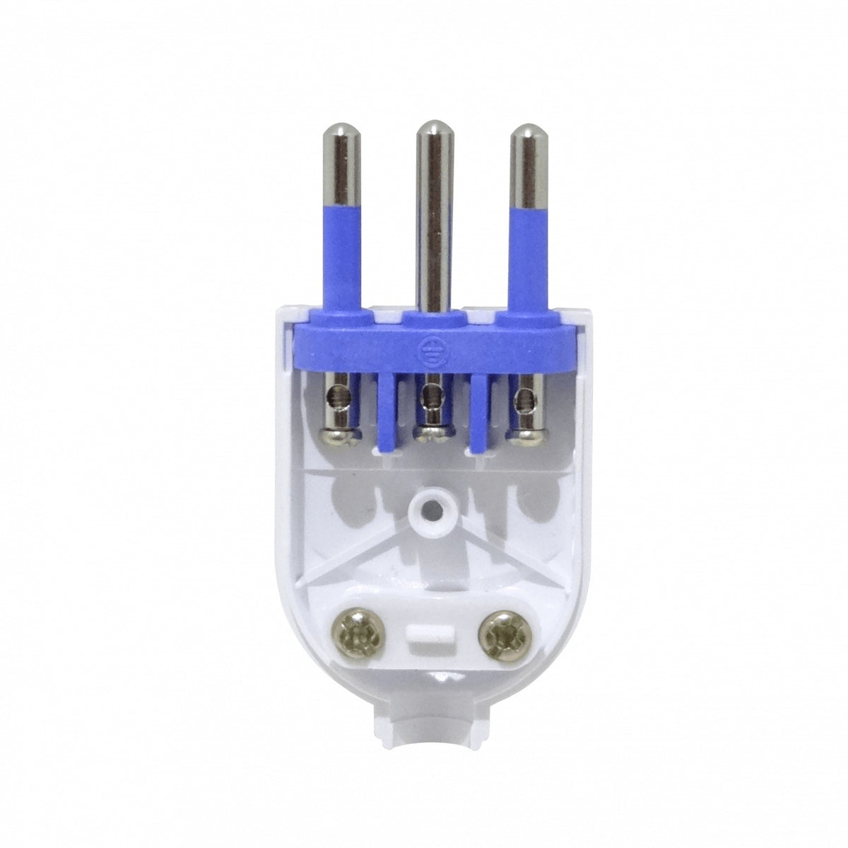 EMV2PTZ KALOP 2 Polos + Tierra 10A Clavija Macho Móvil Blanca con Polo a Tierra SL1002 KC44550