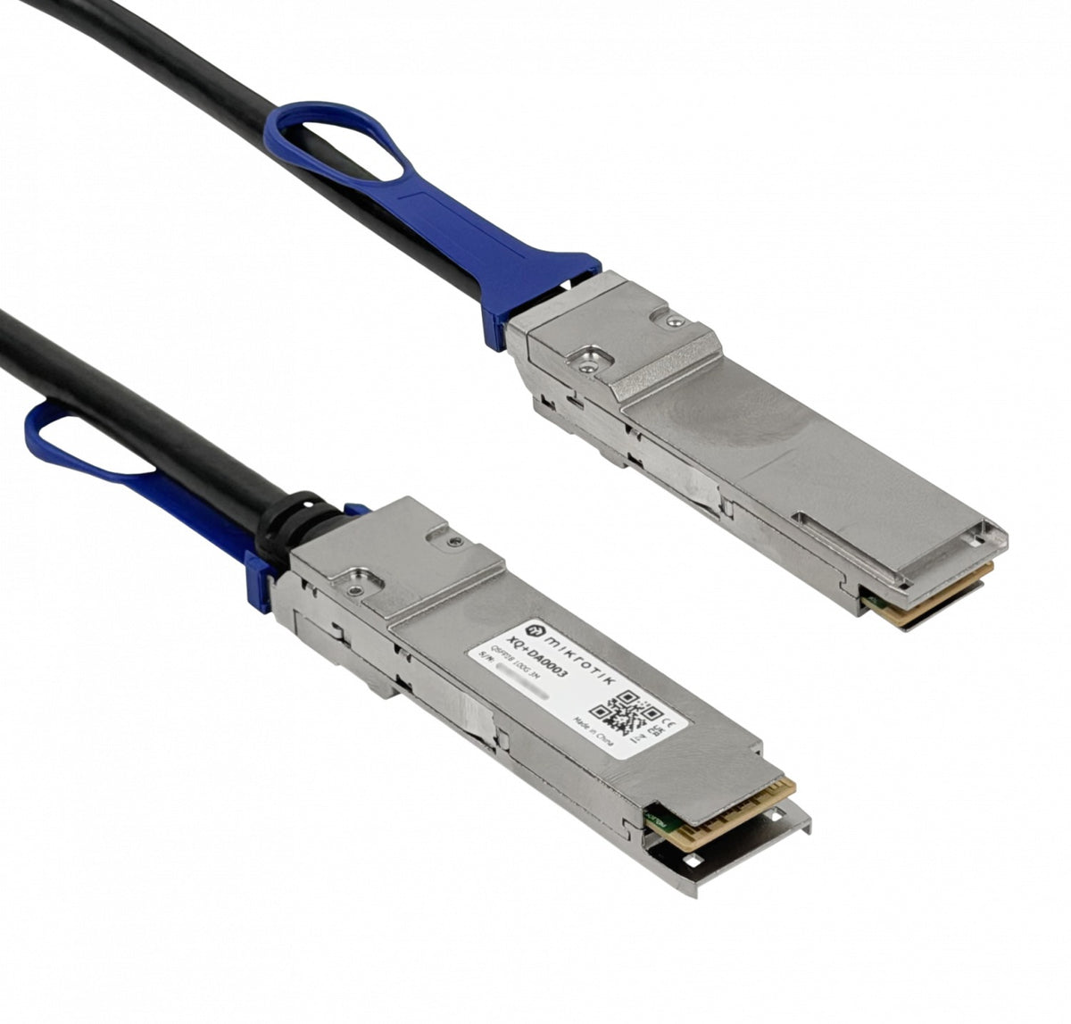 XQ+DA0003 MIKROTIK 3mt QSFP28-100G Cable Directo Backbone DAC Cobre 30AWG PVC