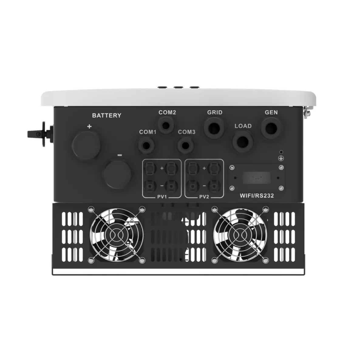 Inversor híbrido trifásico (48V) – Deye 6kW 2 MPPTs (IP65) vista 4