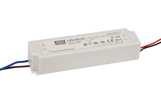 Driver LED plástico voltaje 60W LPV-60 - 36V