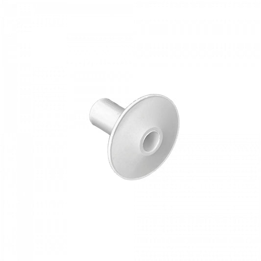 PASAMURO-W Blanco Plástico Diámetro interior 7,6/10mm para atravesar Cable por pared-26mm