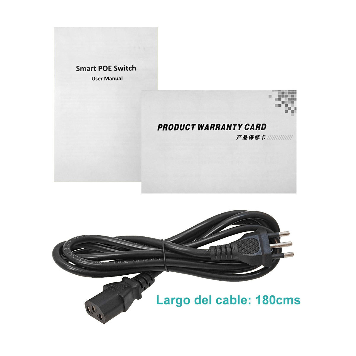 POE-SWITCH-8 Conmutador 8 Puertos 100Mbps PoE-af 2 Puertos 100Mbps 100-240VAC 125W C13 ZX-G0802FN