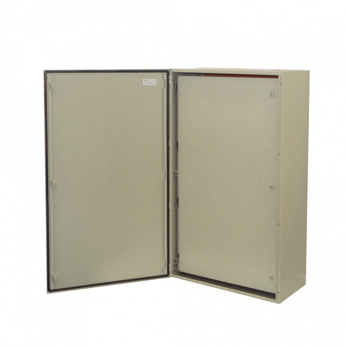 ST8-1440T Armario metálico TIBOX para tablero eléctrico IP65 color beige, 1400x800x400 mm, 3 chapas, sin cerradura