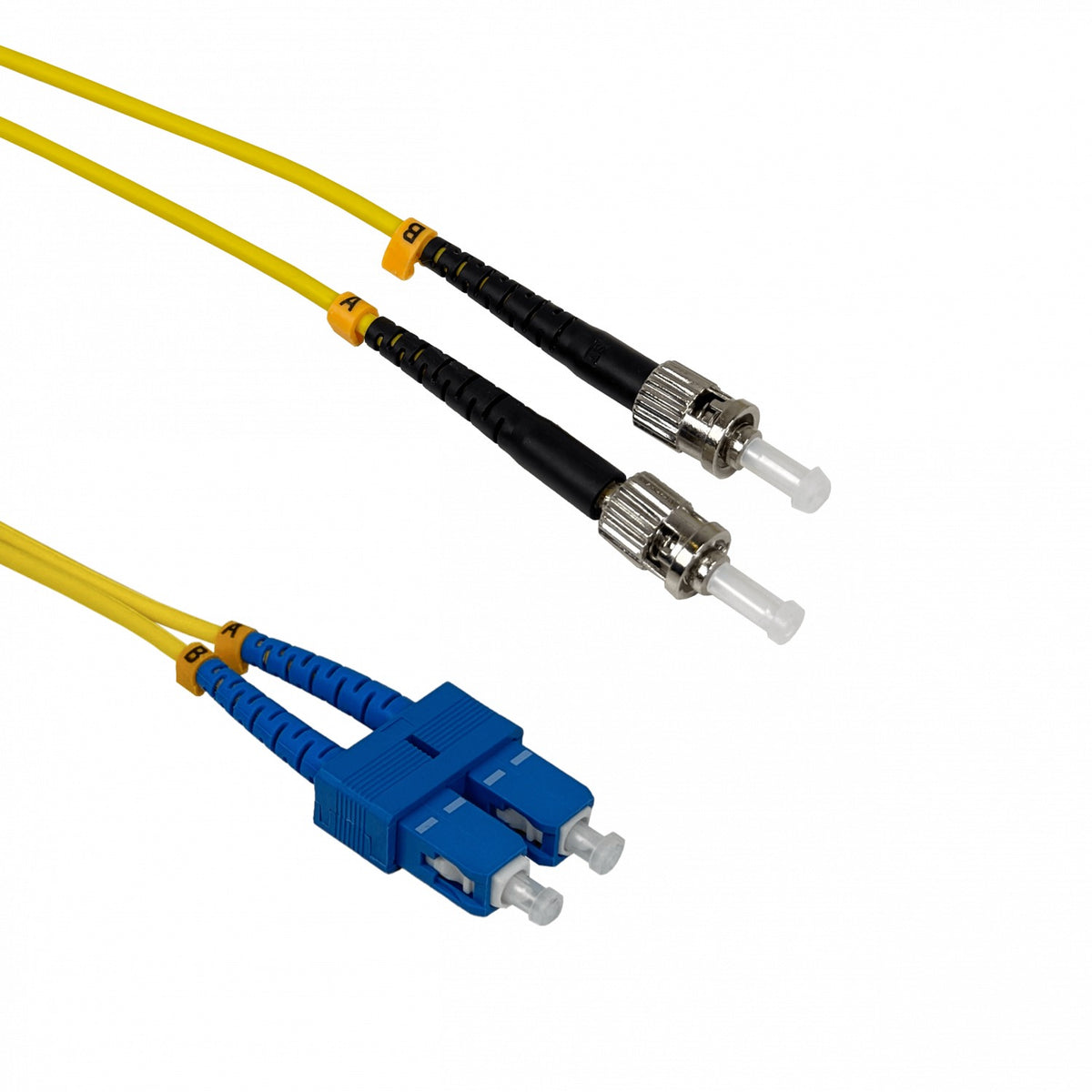 JFSTC3 Cable de Fibra Óptica Monomodo Dúplex ST/UPC-SC/UPC de 3 metros 9/125µm 3mm
