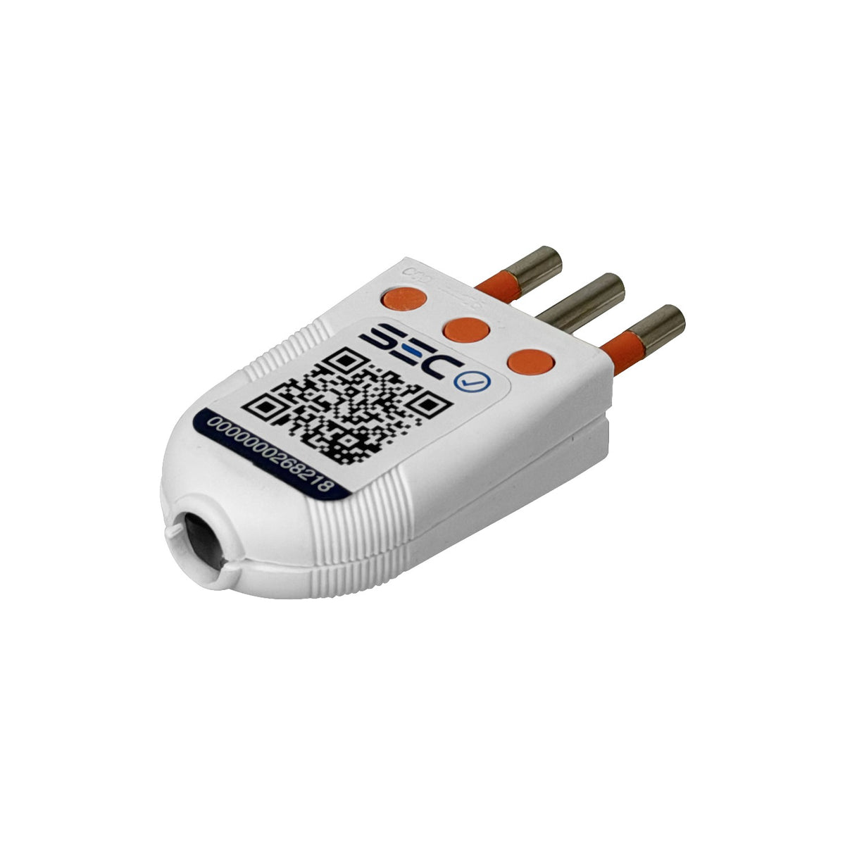 EMV2PTW KALOP 2P+T Blanco 10A SEC-60477 Enchufe Macho Volante c/Tierra KL44404