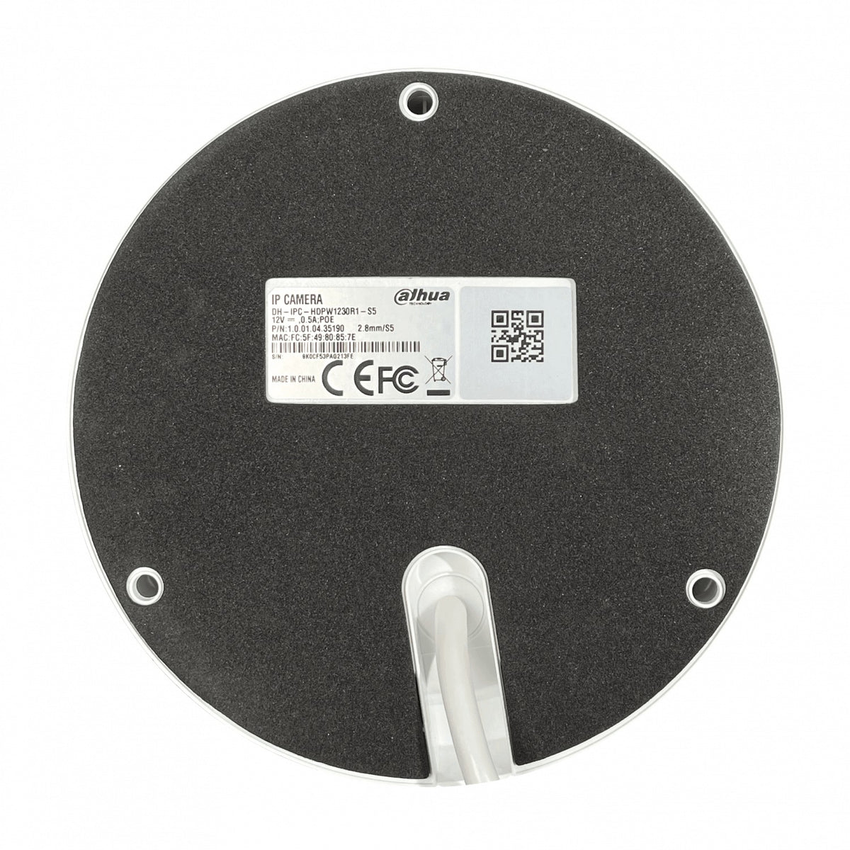 CAMI-1230 DAHUA Cámara IP Mini Domo 2MP Lente Fijo 2.8mm IP67 PoE Alcance IR 30m Modelo HDPW1230R1S5