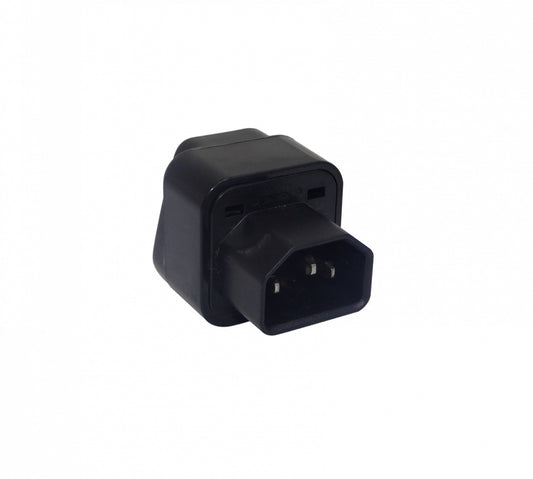 MULTI-C14 Adaptador Multinorma Macho C14 a Schuko-US 10A Sin Certificación
