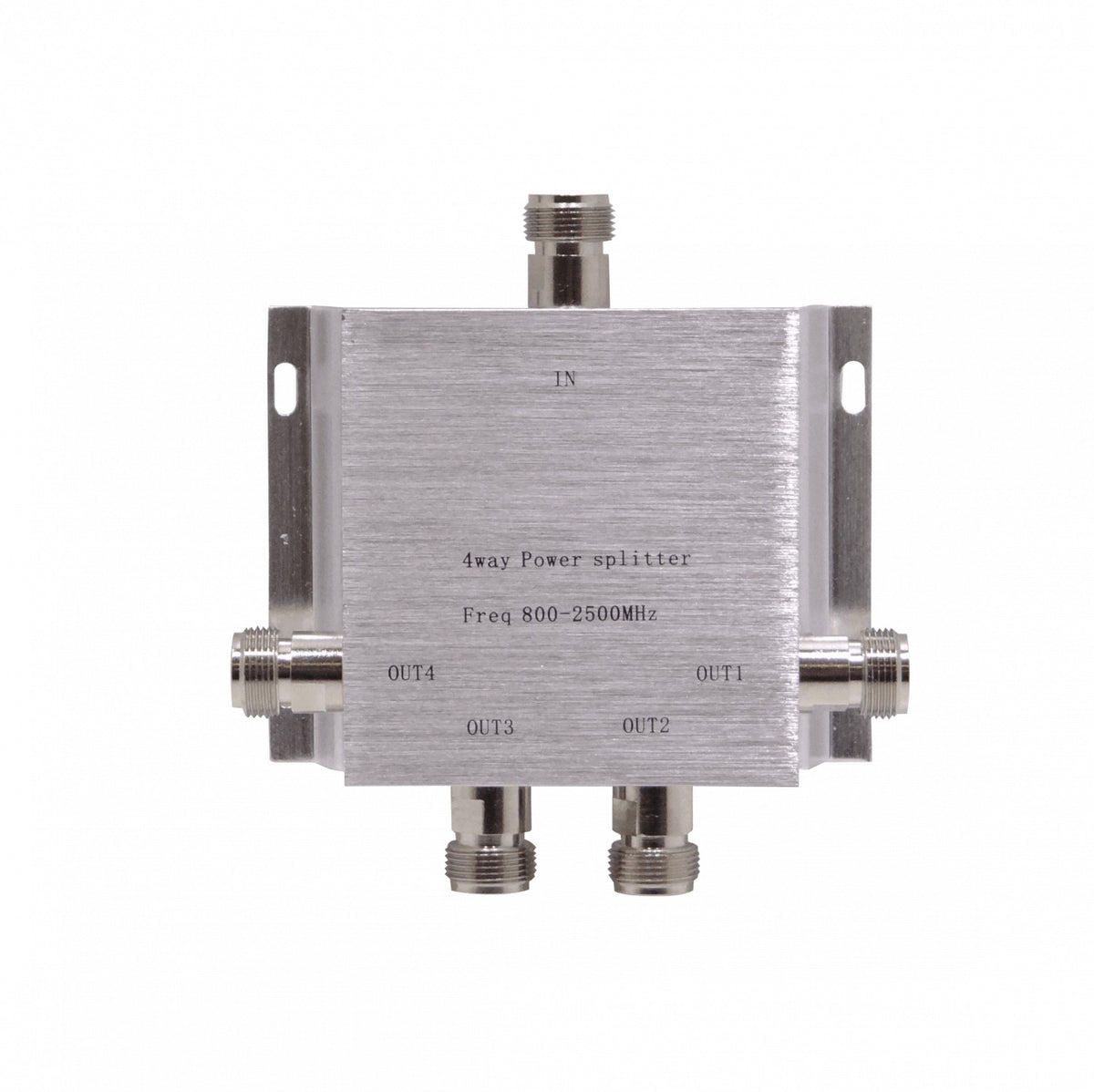 SCW04N Divisor de señal RF de 5 salidas tipo N hembra, rango de frecuencia 380-2500 MHz (0,38-2,5 GHz) compatible con 2,4 GHz