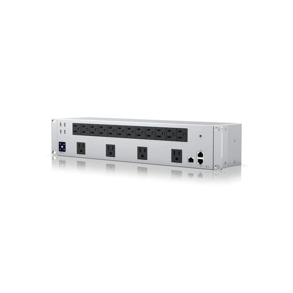 USP-PDU-PRO UBIQUITI unidad de distribución de energía de 125VAC con 16 tomas americanas, 4 puertos USB-C, 4 puertos LAN, gestión IP, formato rack