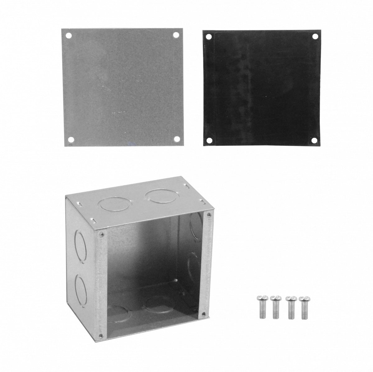 FPCWM-3 A11 Caja 100x100x65mm c/Tapa-102x102mm Zincada Metalica