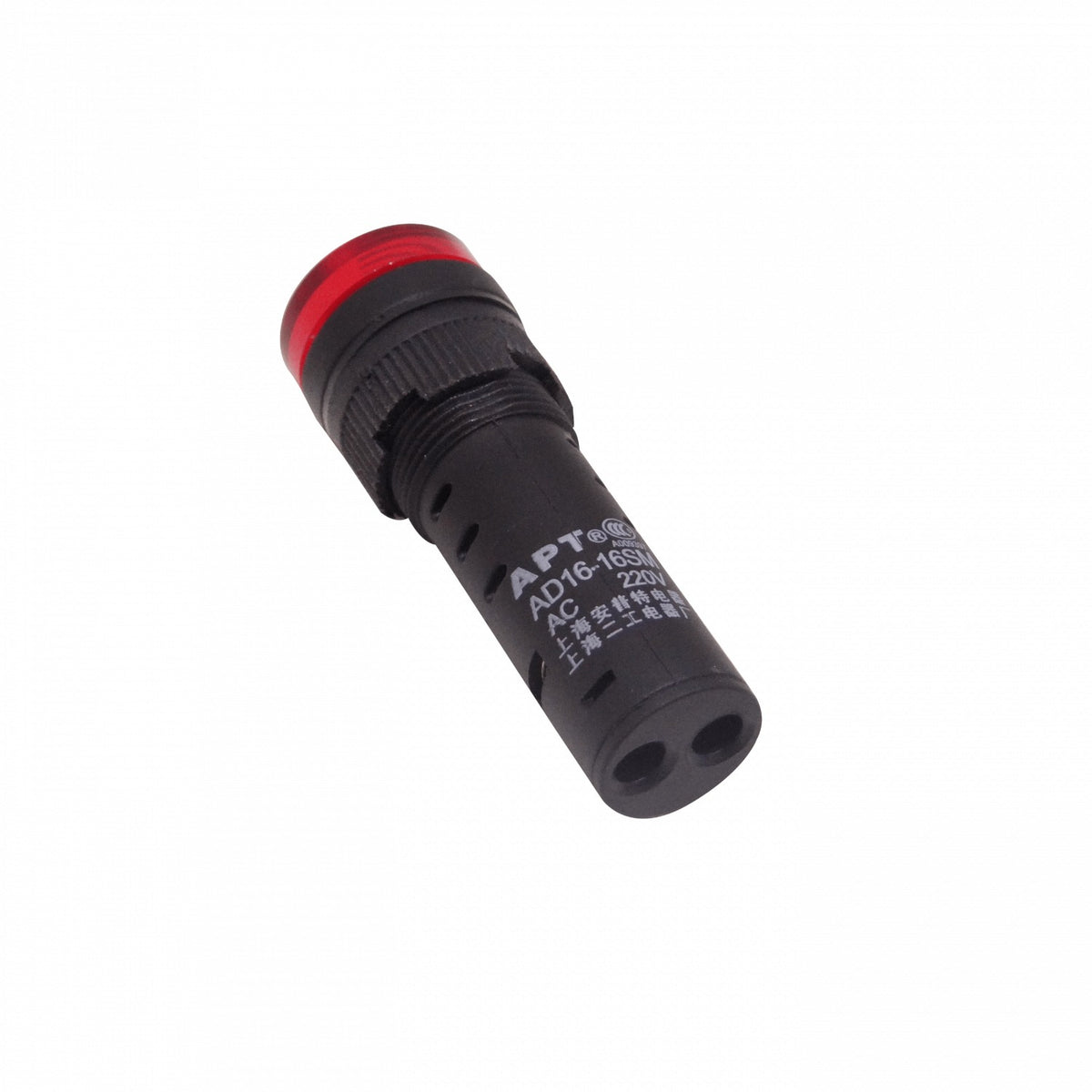 PILOTO-LEDB-R-220V Rojo Zumbador Luz Indicadora LED 220VAC 15mm-diametro 19mm-cabeza 55mm-alto