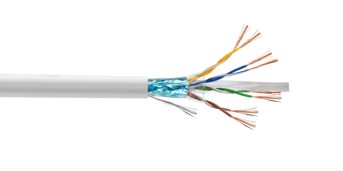 CP6FW-50L LINKMADE Cable Patch Multifilar Inyectado 5 Metros F/UTP CAT6 Blanco LSZH