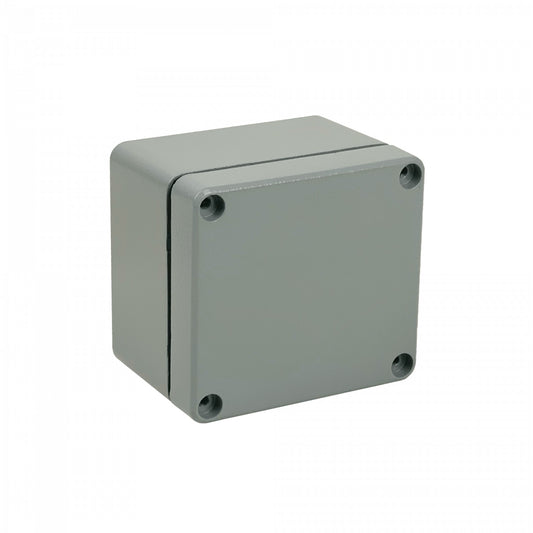 LV0807 Caja 80x75x59mm IP66 Aluminio Grueso 4-Tornillos 2-Aletas
